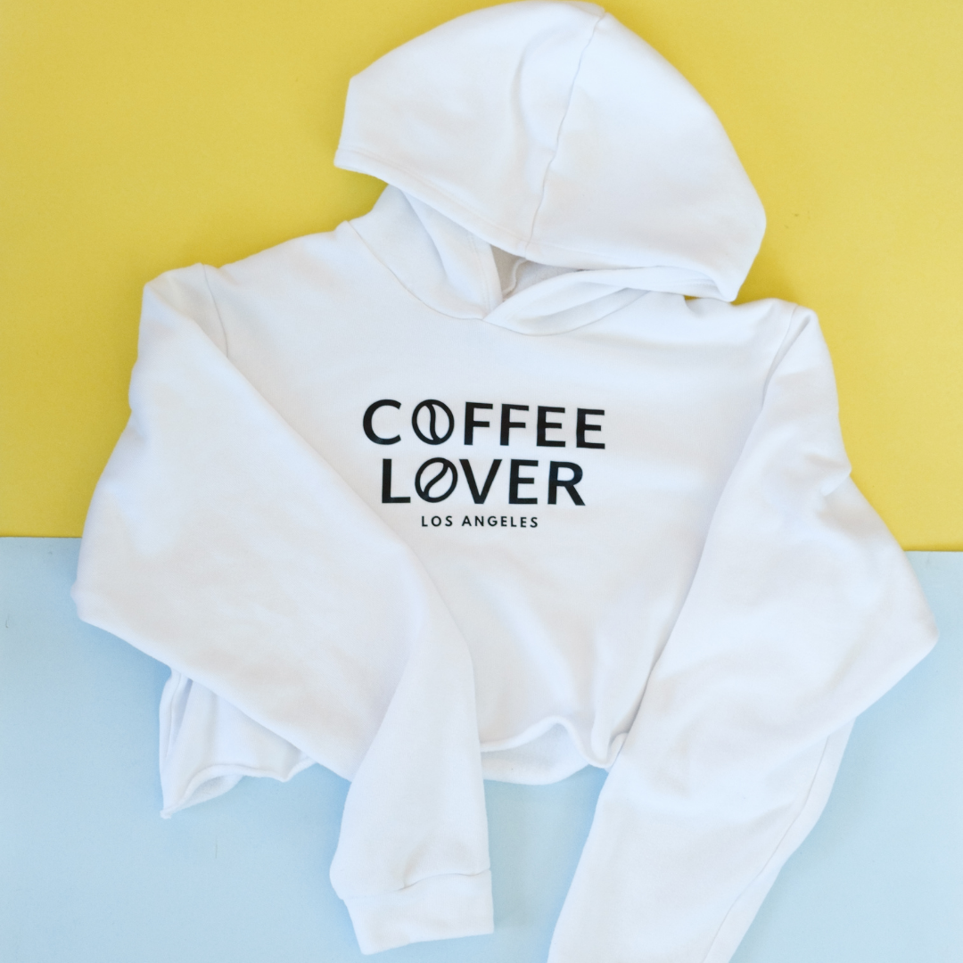 Women's Cropped Hoodie Coffee Lover